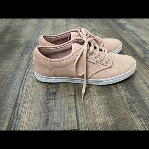 Womens Van’s pink embossed floral sneaker